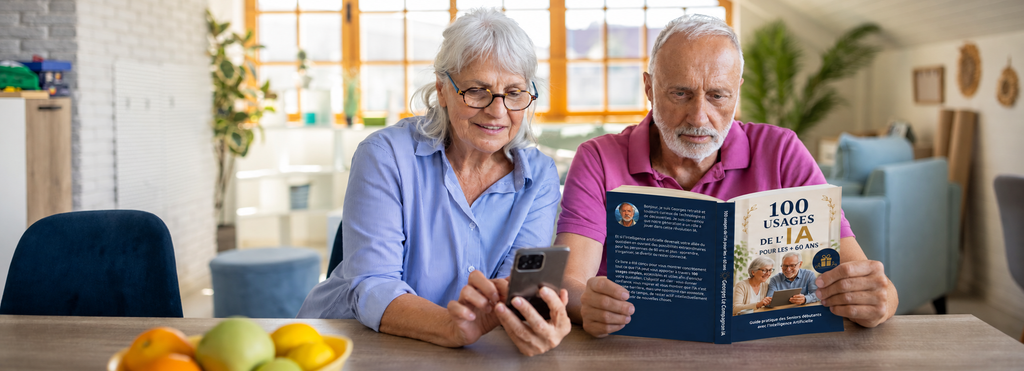 Guide "100 usages IA + 60 ans"